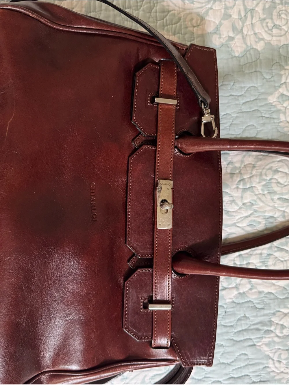 Women’s Hand Made Italian Leather Birkin-Style Ghiarudgi Bag